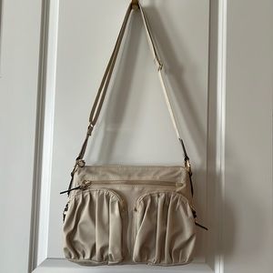 MZ Wallace Cream Paige Crossbody Bag